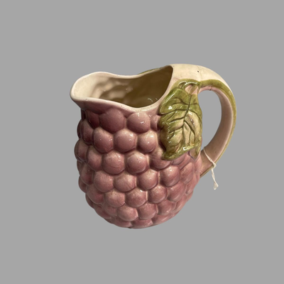 Ceramic Grape Pitcher