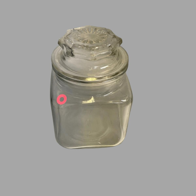 Vintage Anchor Hocking Clear Glass Canister
