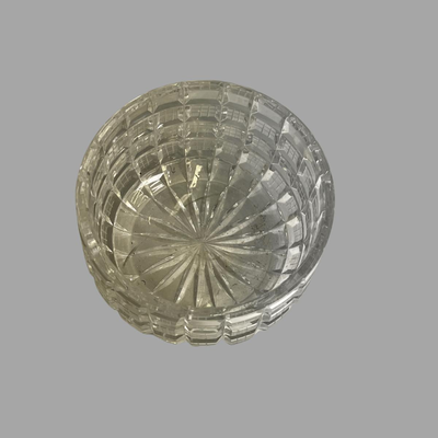Vintage Art Deco Block Crystal Bowl