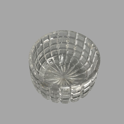 Vintage Art Deco Block Crystal Bowl