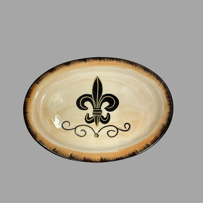 New Hollywood Casino Fleur de Lis Large Platter
