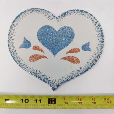 BLUE HEART STONEWARE JAPAN LOT