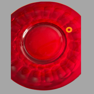 Vintage Cranberry Glass Plate