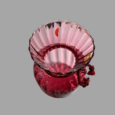 Vintage Cranberry Glass Vase