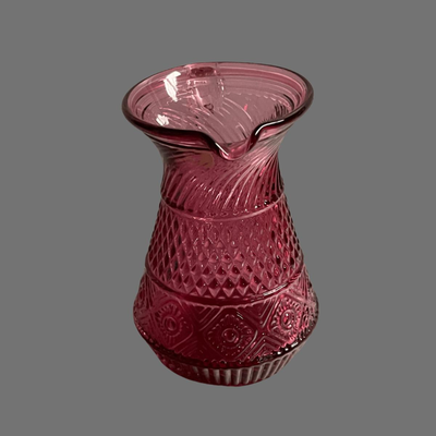 Vintage Cranberry Glass Creamer or Pourer