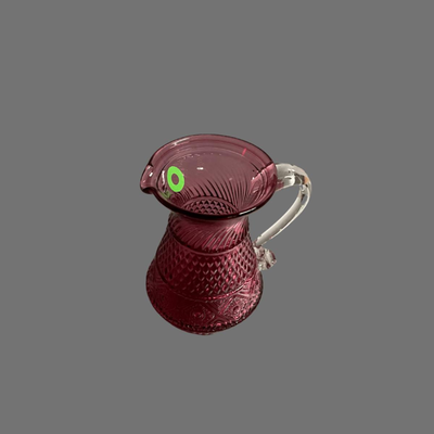 Vintage Cranberry Glass Creamer or Pourer