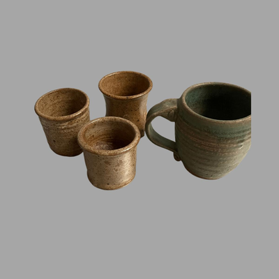 Handmade Pottery Cup and Mug Lot