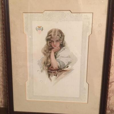 Framed Art Print / Harrison Fisher