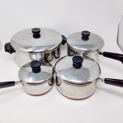 REVERE WARE POTS AND PANS SET