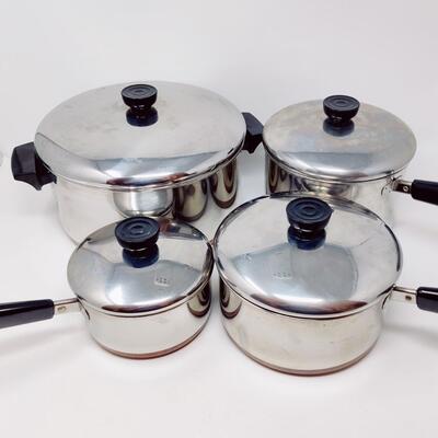 REVERE WARE POTS AND PANS SET
