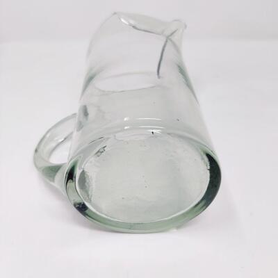 GLASS PITCHER W/ 3 GLASSES