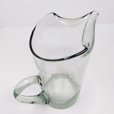 GLASS PITCHER W/ 3 GLASSES