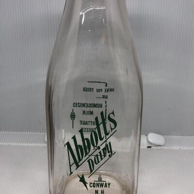 Abbott's Dairy Milk Bottle - Conway, N.H.