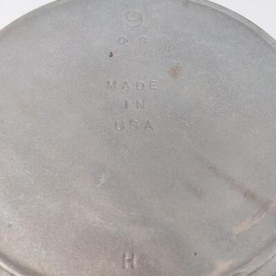 VINTAGE LODGE CAST IRON ROUND GRIDDLE 9 OG MADE IN USA