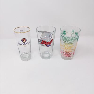 LOT OF 3 DRINKING GLASSES