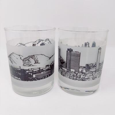 PHOENIX AND KANSAS CITY AIRPORT COLLECTIBLE GLASSES