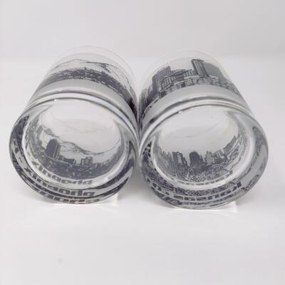 PHOENIX AND KANSAS CITY AIRPORT COLLECTIBLE GLASSES