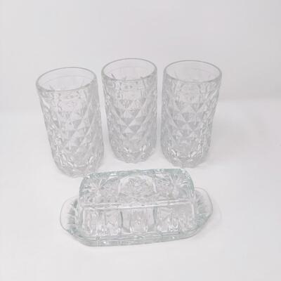 PRESSED GLASS LOT