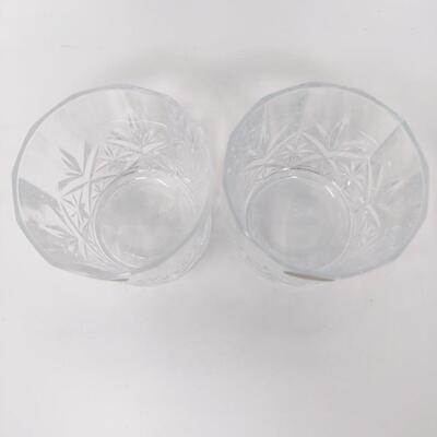 PAIR OF LEAD CRYSTAL GLASSES