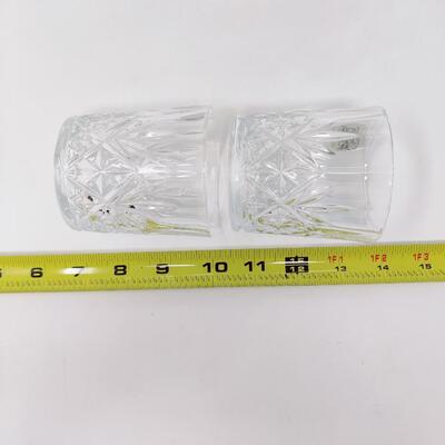 PAIR OF LEAD CRYSTAL GLASSES