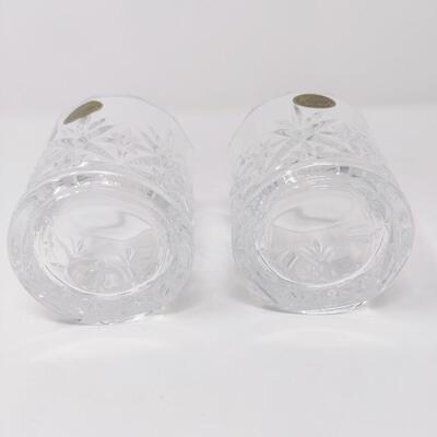 PAIR OF LEAD CRYSTAL GLASSES