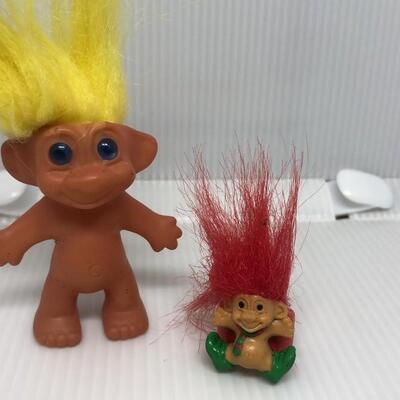 Troll Doll / Troll Ring Lot Set