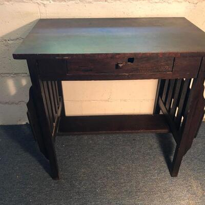 Mission Oak Style Desk - AS IS - Has Knot Hole