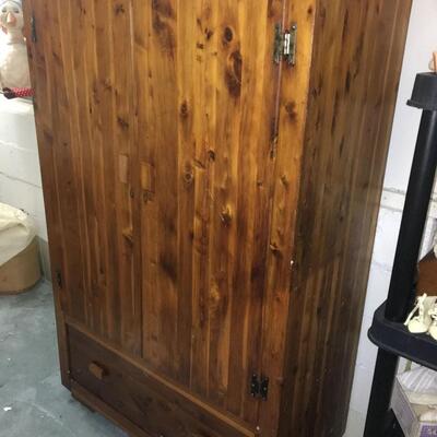 Vintage Rustic Cabin Cedar Wardrobe