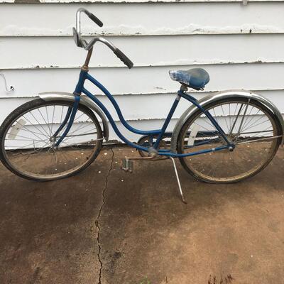 Vintage Schwinn Blue Cruiser Bike