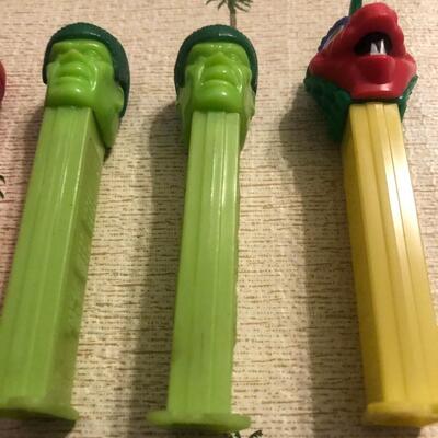 Pez Lot Marvel Spiderman, Hulk and Dinasaur China/Austria
