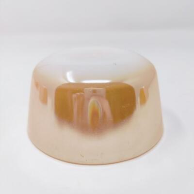 FIRE KING PEACH LUSTER CUSTARD DISHES SET OF 4