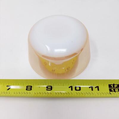 FIRE KING PEACH LUSTER CUSTARD DISHES SET OF 4