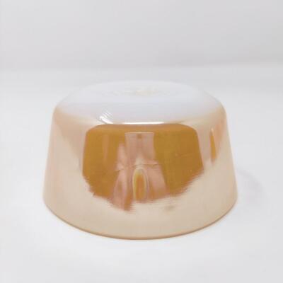 FIRE KING PEACH LUSTER CUSTARD DISHES SET OF 4