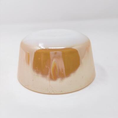 FIRE KING PEACH LUSTER CUSTARD DISHES SET OF 4