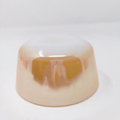 FIRE KING PEACH LUSTER CUSTARD DISHES SET OF 4