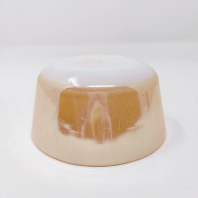 FIRE KING PEACH LUSTER CUSTARD DISHES SET OF 4