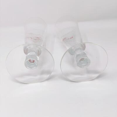 VINTAGE BUDWEISER FOOTED PILSNER GLASSES BUNDLE