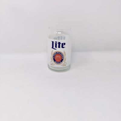 MILLER LITE CAN SHAPED BEER GLASS