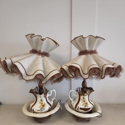 Pair of Pitcher Lamps