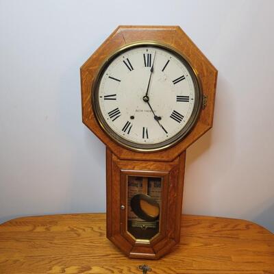 ANTIQUE SETH THOMAS WALL CLOCK