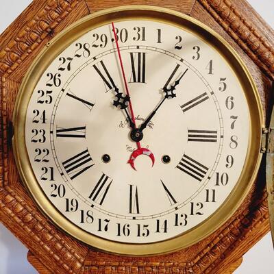 ANTIQUE E. INGRAHAM WALL CLOCK