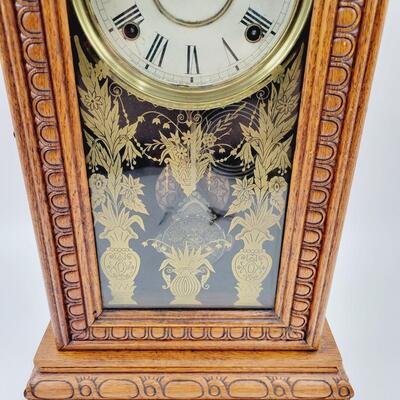 ANTIQUE WM GILBERT ARMY #42 MANTLE CLOCK