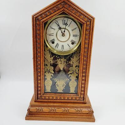 ANTIQUE WM GILBERT ARMY #42 MANTLE CLOCK