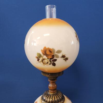 Glass Globe Hurricane Lamp