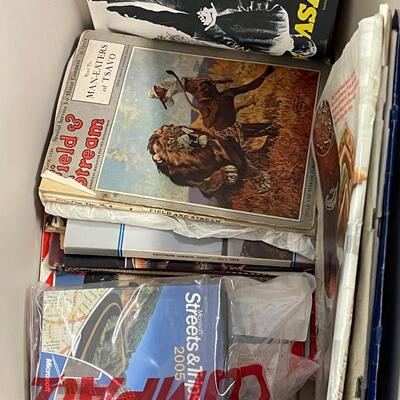 FS87 Old magazines, gun books, and regular books