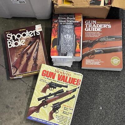 FS87 Old magazines, gun books, and regular books
