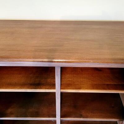 AMAZING GLASS FRONT WOOD CABINET