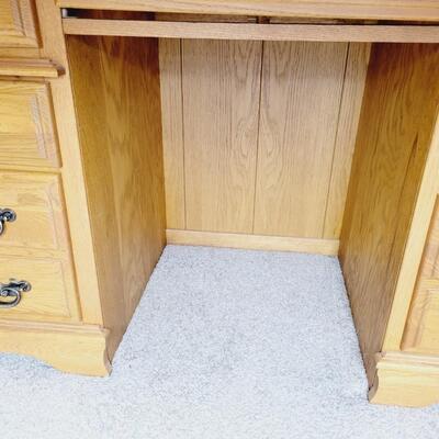 BEAUTIFUL SOLID WOOD ROLL TOP DESK