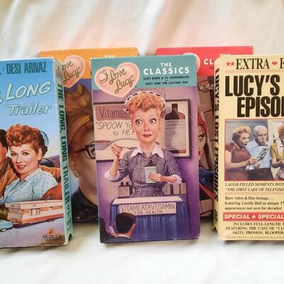Lucille Ball Desi Arnaz I Love Lucy Episodes & Movie VHS Lot of 5