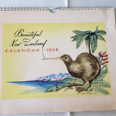 Vintage New Zealand calendar 1956